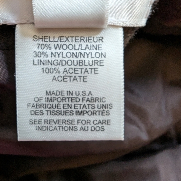 Talbots vintage plaid midi wrap skirt wool blend sz 14 - Picture 8 of 8